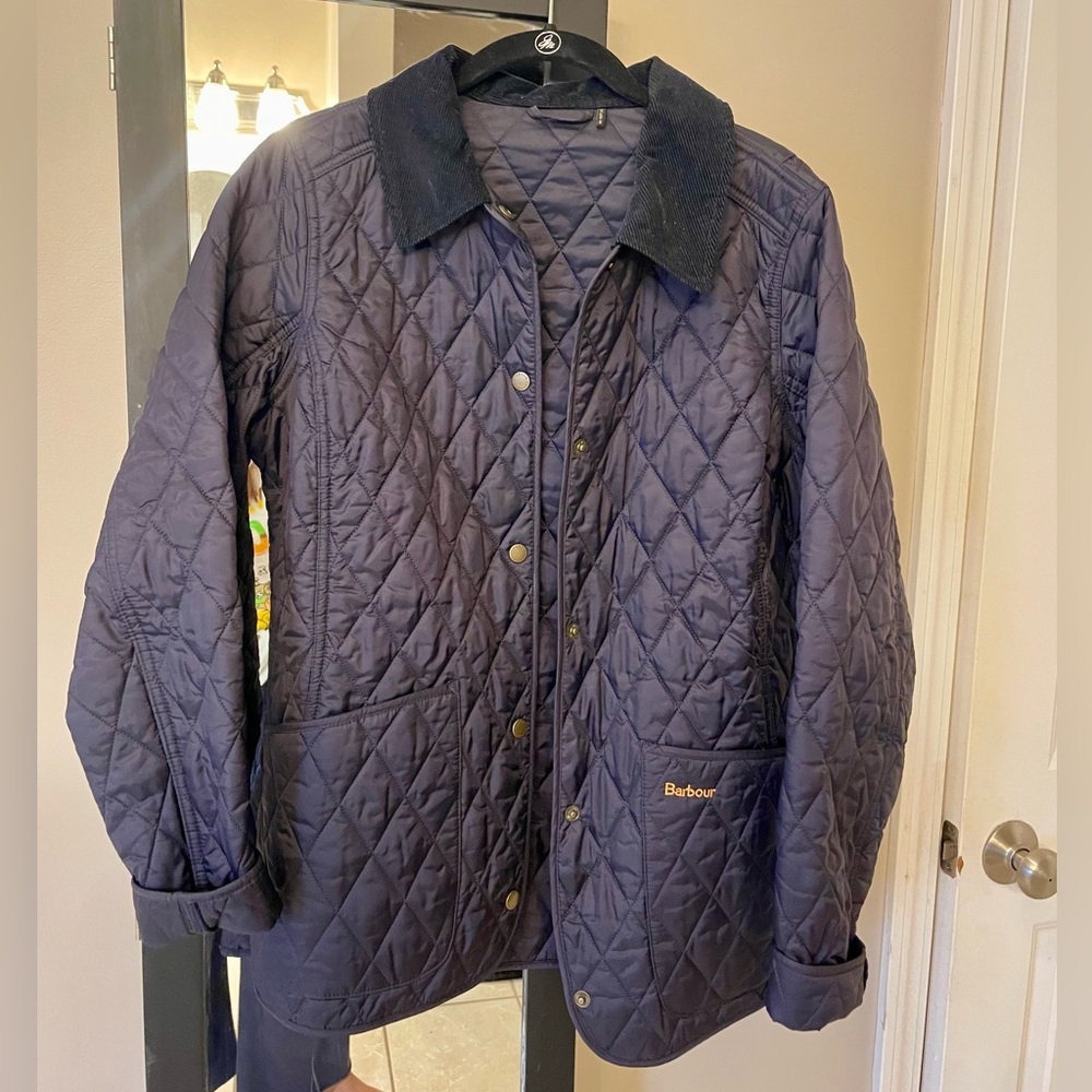 Barbour Navy Quilted Jacket